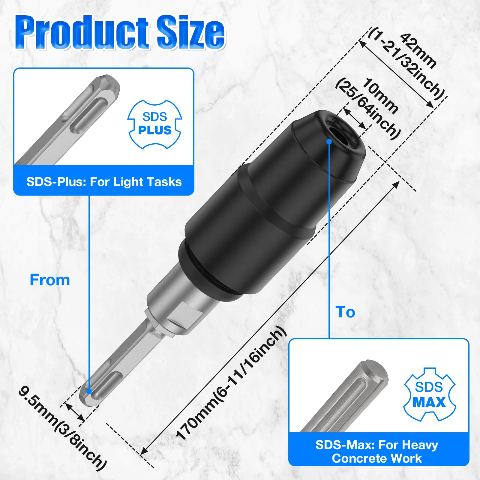 SDS-Plus to SDS-Max Adapter fo - Hammer Drill Sds review and price
