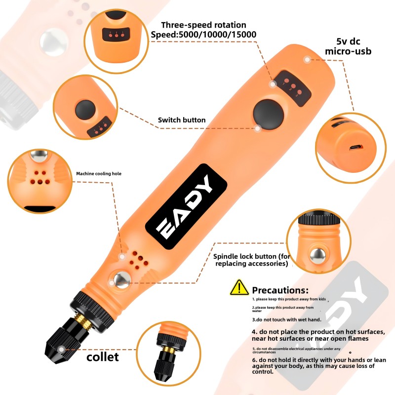 USB Cordless Rotary Tool Kit – - Power Tools Spare Parts review and price