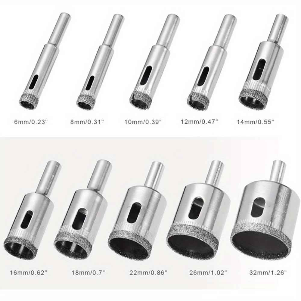 10 Piece Diamond Coated Drill  - Power Tools Set review and price